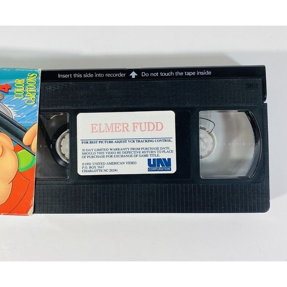Elmer And Bugs Elmer Fudd & Bugs Bunny VHS Video Tape 1991 Animated Warner Bros - Picture 3 of 3